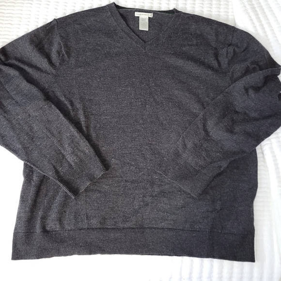 GAP Italian Merino Wool V Neck Sweater Mens XXL - Picture 2 of 8
